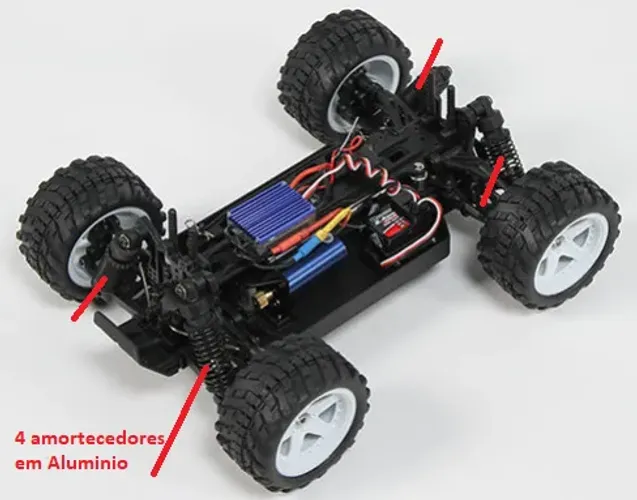 30900 / 19841 Front Aluminum Shocks (2) 110BS, A2003T, A2029, A2 (Turnigy Monstro 1/16 4WD