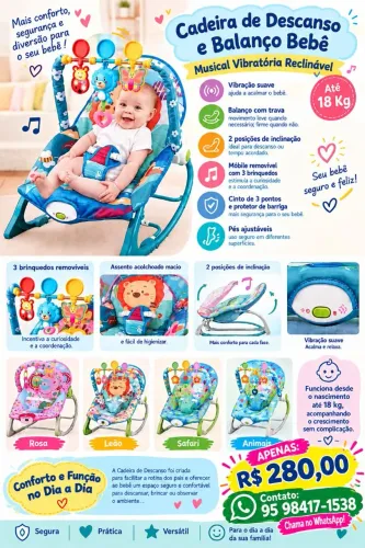 Cadeirinha de descanso para bebês