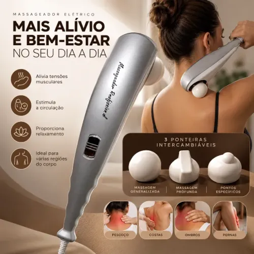 Massageadores elétricos profissionais com infravermelho-3 ponteiras