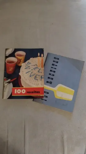 100 receitas. 2 livros raros .
