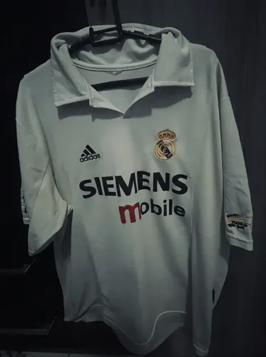 Camisa Real Madrid Galácticos 2003/04 Siemens Mobile Vintage - de Época - Nº 11
