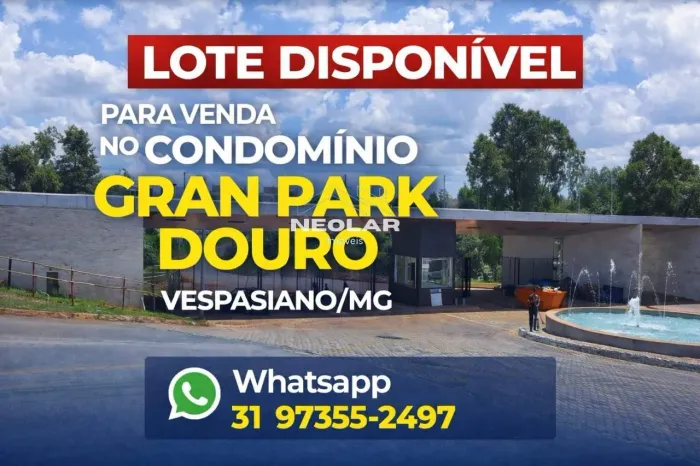 Lote em Condomínio Fechado para Venda em Vespasiano, Gran Park