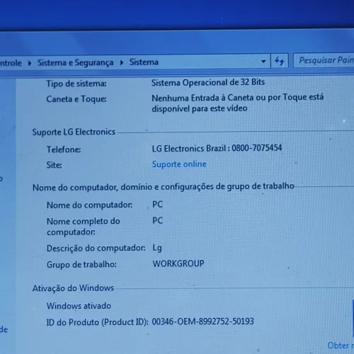 Notebook LG R4800. HD500gb. Pentium dual core t4500. Com fonte. ** Ler toda descrição