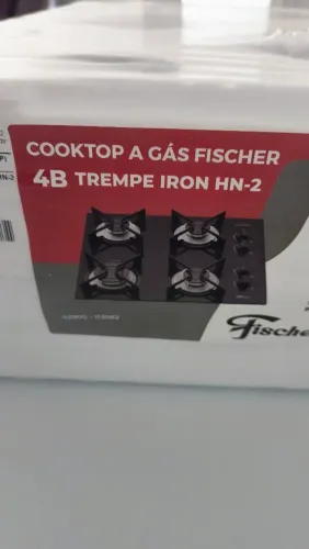 Cooktop Fisher 4 bocas ferro fundido NOVO