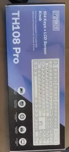 Teclado Mecanico Epomaker TH108 Pro Sem Fio Tela E Knob