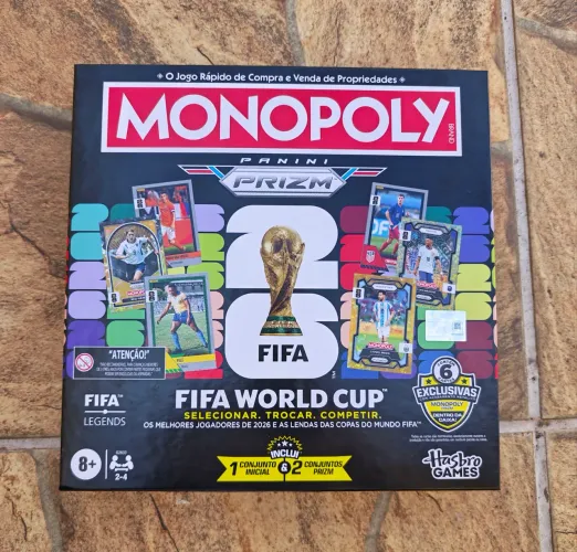 Jogo Monopoly Copa do Mundo 2026 Novo Sem Cards