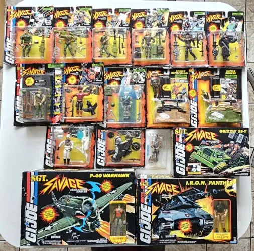 G.I. JOE SGT. SAVAGE AND HIS SCREAMING EAGLES - COLEÇÃO COMPLETA 1994/95 - HASBRO
