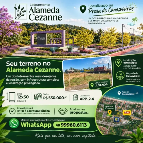 Terreno em Canasvieiras 360m2