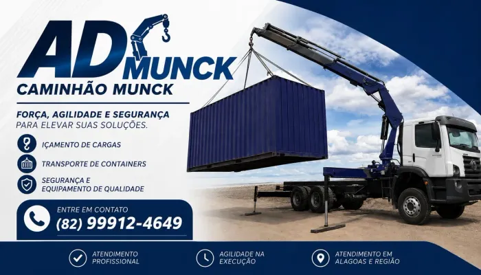 CAMINHÃO MUNCK EM TODA ALAGOAS 