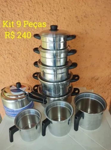 Leiteiras Com Mais Panelas, kit 9 Peças