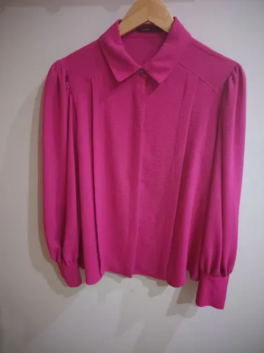 Camisa manga longa fem Renner Rosa M pouco uso