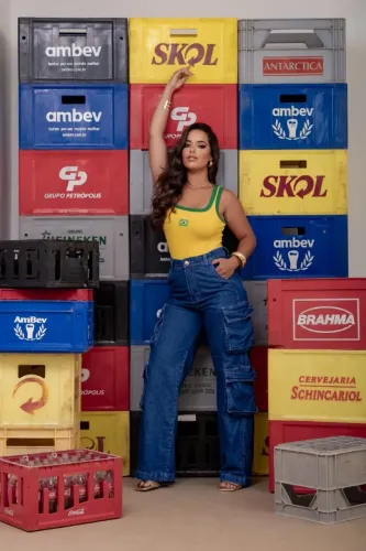 Calça Cargo Feminina 4 bolso