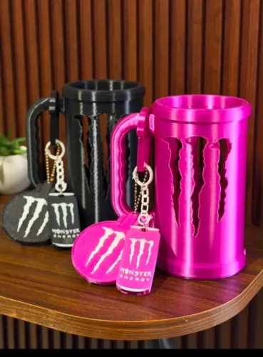 Porta latas Monster