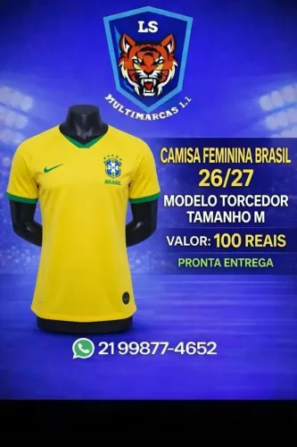 Camisa seleção brasileira feminina TAMANHO M