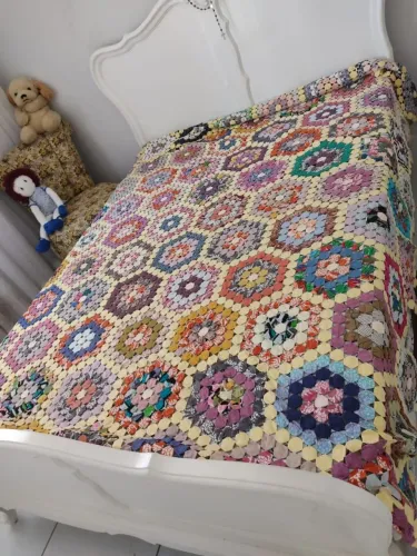 Colcha em Macrame P/ Cama Casal