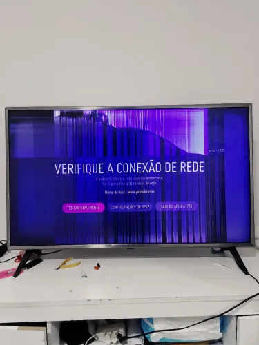 Tv LG 43 polegadas 4k com defeito