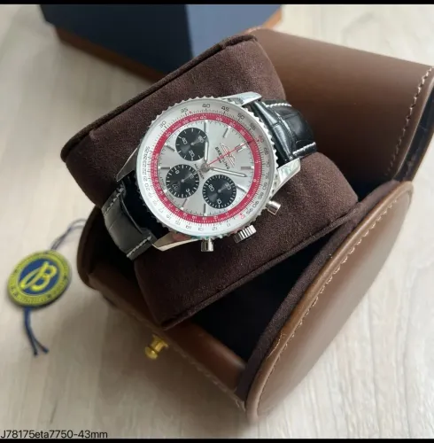 Relógio Brietling White Black Cronograph ETA Suíço Exclusivo