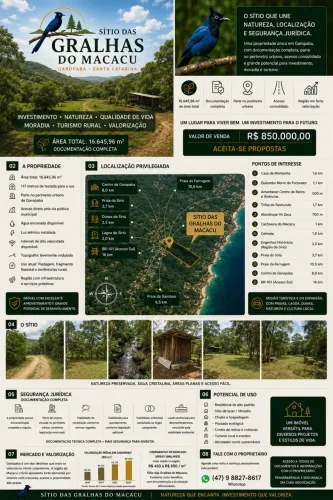 Vendo sítio Garopaba/terreno