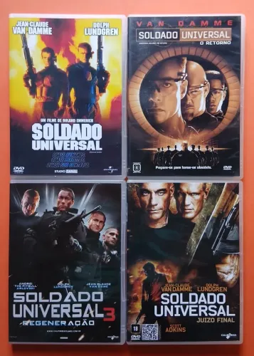 Dvd Coleção Soldado Universal - Van Damme