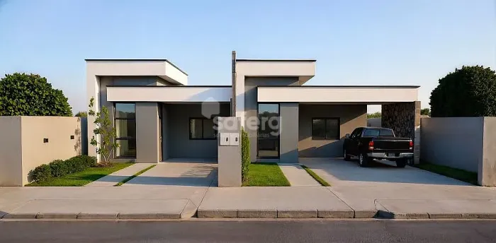 Casa em construção no Padovani.