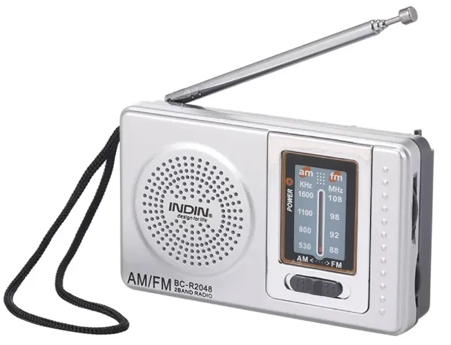 Mini rádio AM FM 2 bandas BC-R2048