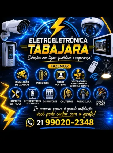 Instalações e reparos de câmeras, interfone e elétrica