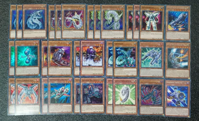 Deck dragão cibernético cartas originais de Yu-Gi-Oh