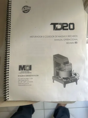 Misturador e Cozedor de Massas e Recheios TD20 MCI