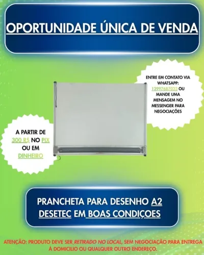 PRANCHETA PARA DESENHO A2 DESETEC EM BOAS CONDIÇÕES