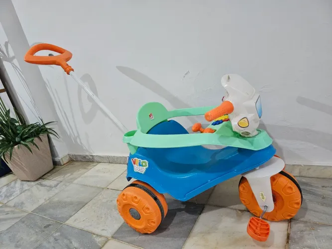Triciclo infantil bandeirante menino azul