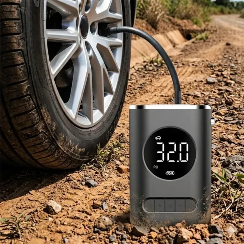Mini Compressor de Ar Portatil Recarregavel USB-C Digital