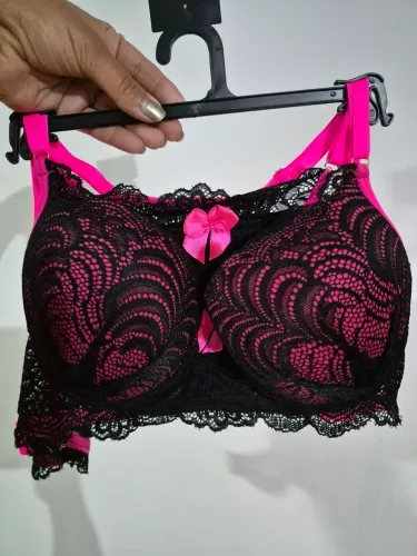 Lingerie Renda Rosa Pink 