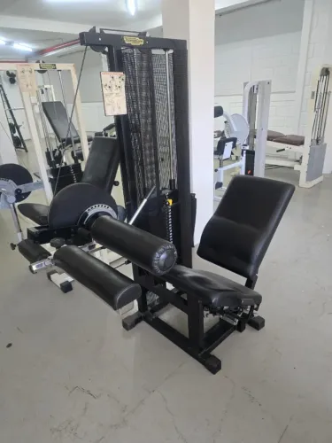 cadeira flexora technogym e gluteo technogym