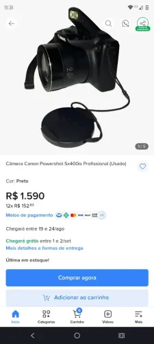 Vendo câmera fotográfica degital sem nova pego som altomotivo no rolo também