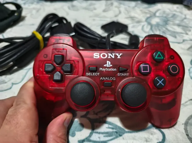 Controle PS2 originais translúcido
