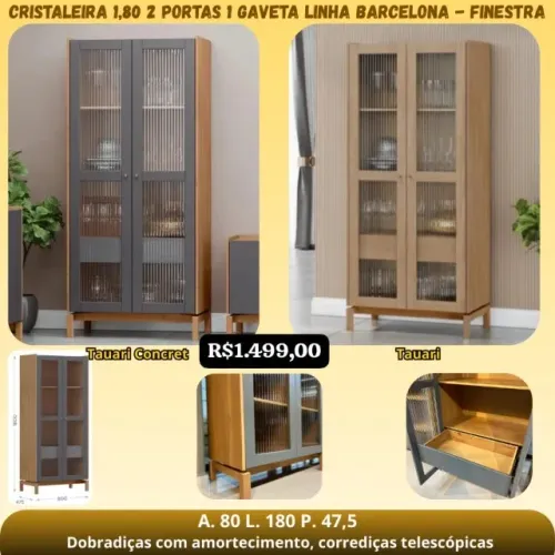 Cristaleira Barcelona Rustica