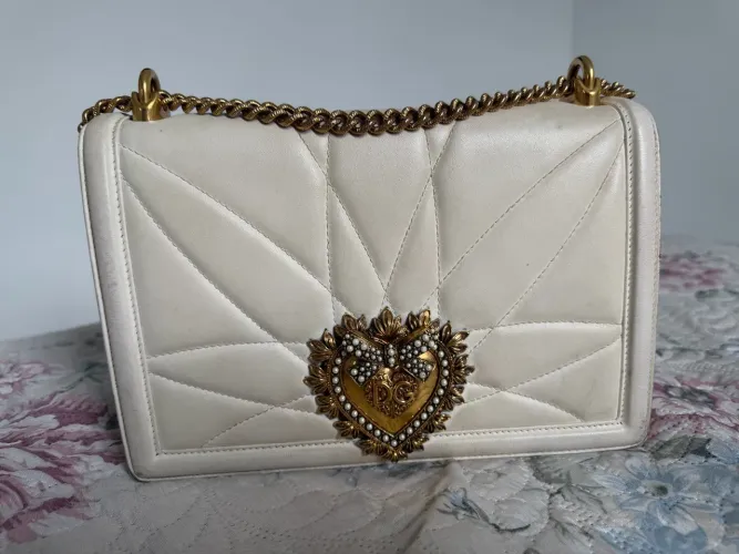 Bolsa Tiracolo Dolce & Gabbana Devotion Branca original em ótimo estado.
