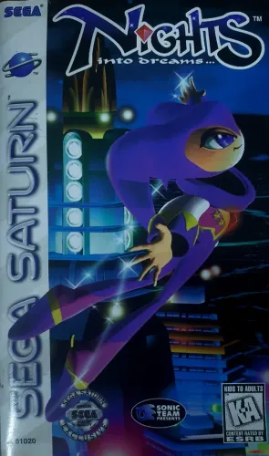 NiGHTS into Dreams Sega Saturn Manual Original 1996
