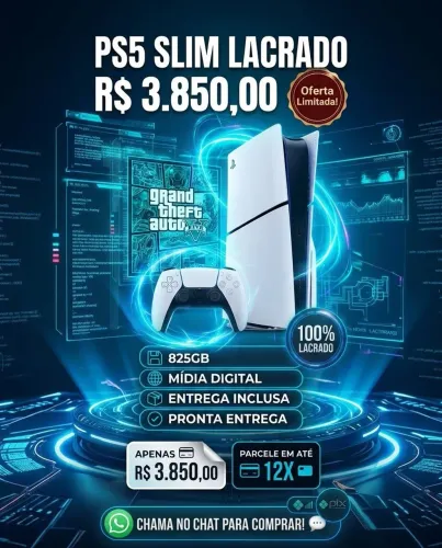 PS5 SLIM - NOVO Corra garanta o seu