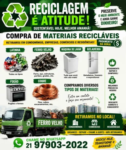 Reciclagem Retiramos material