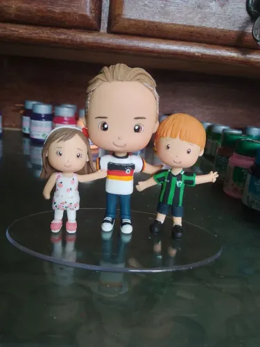 Bonecos personalizados biscuit família presente lembrancinhas topodebolo