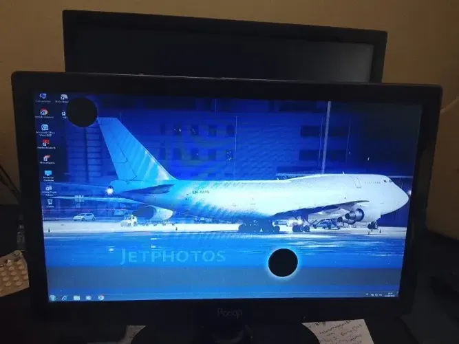 Monitor Pctop slim entrada Vga Hdmi led preto