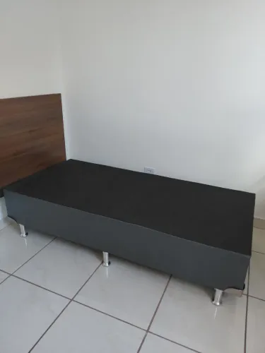 Box Ortobom solteiro em corino