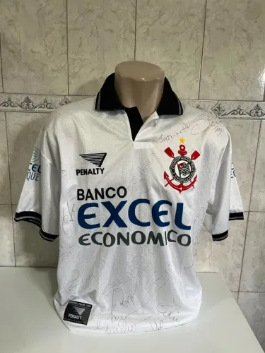 Camisa Corinthians Autografada Penalty Original 1997