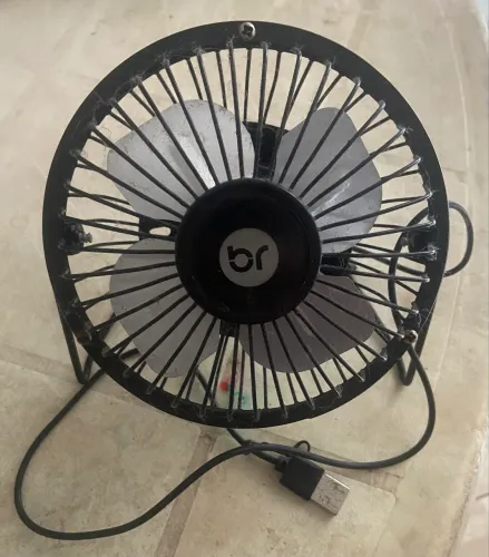 Bright Ventilador USB de mesa com ajuste 360º para cima e para baixo