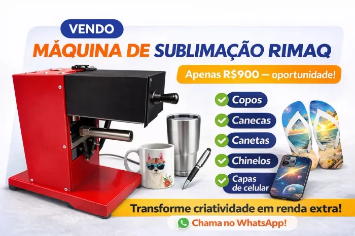 Máquina de personalização de copos e outros. 