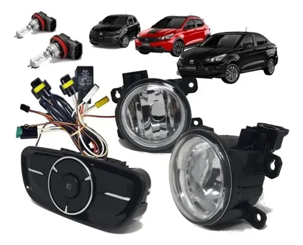 Kit farol de milha Argo Cronos 2017à2025 C/lâmpadas
