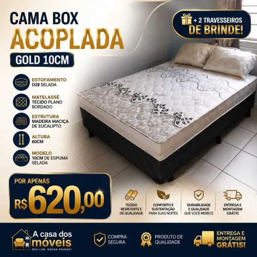 Cama box Gold 10cm D28