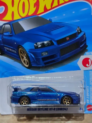 HotWheels Nissan Skyline GT-R R34 Azul 2026 J-Imports Lacrado