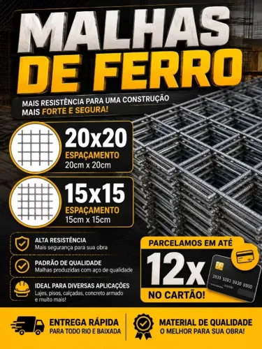 Malhas de ferro 20x20 15x15